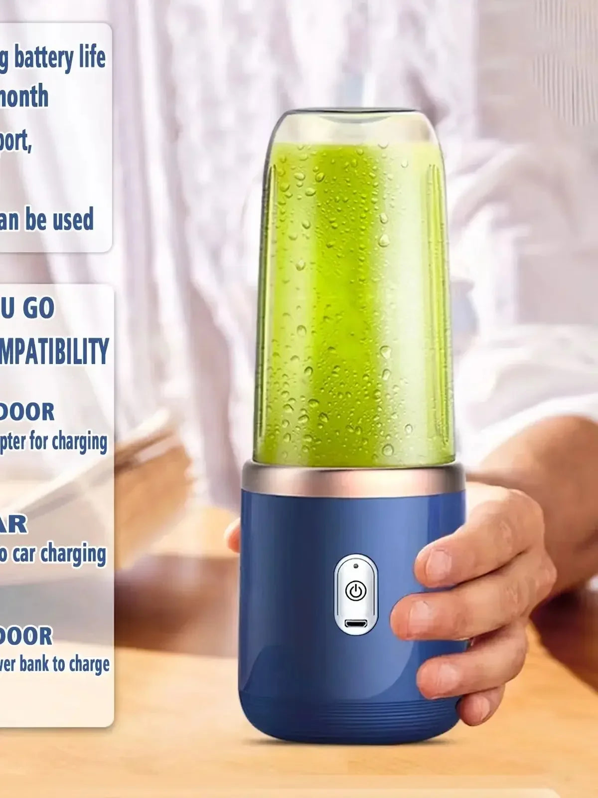 Mixeur Portable 400 ml – Rechargeable USB !